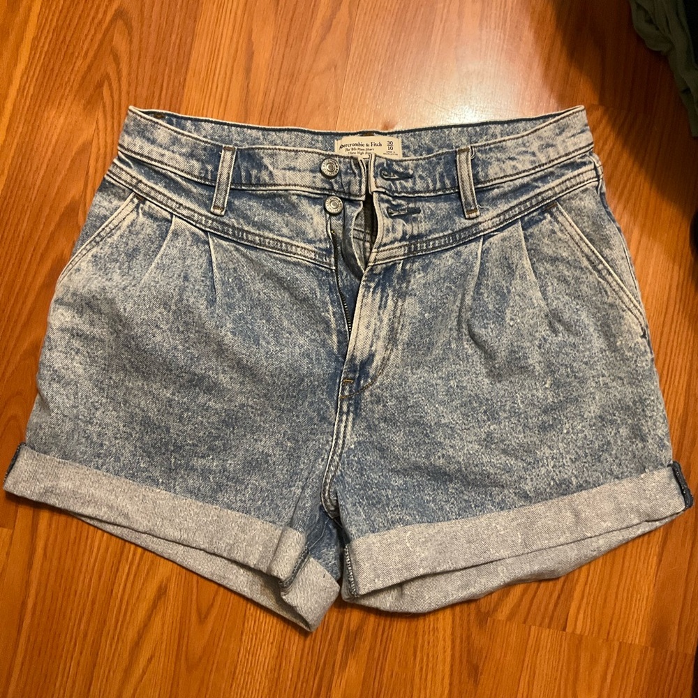 Abercrombie & Fitch Light Blue Jean Shorts